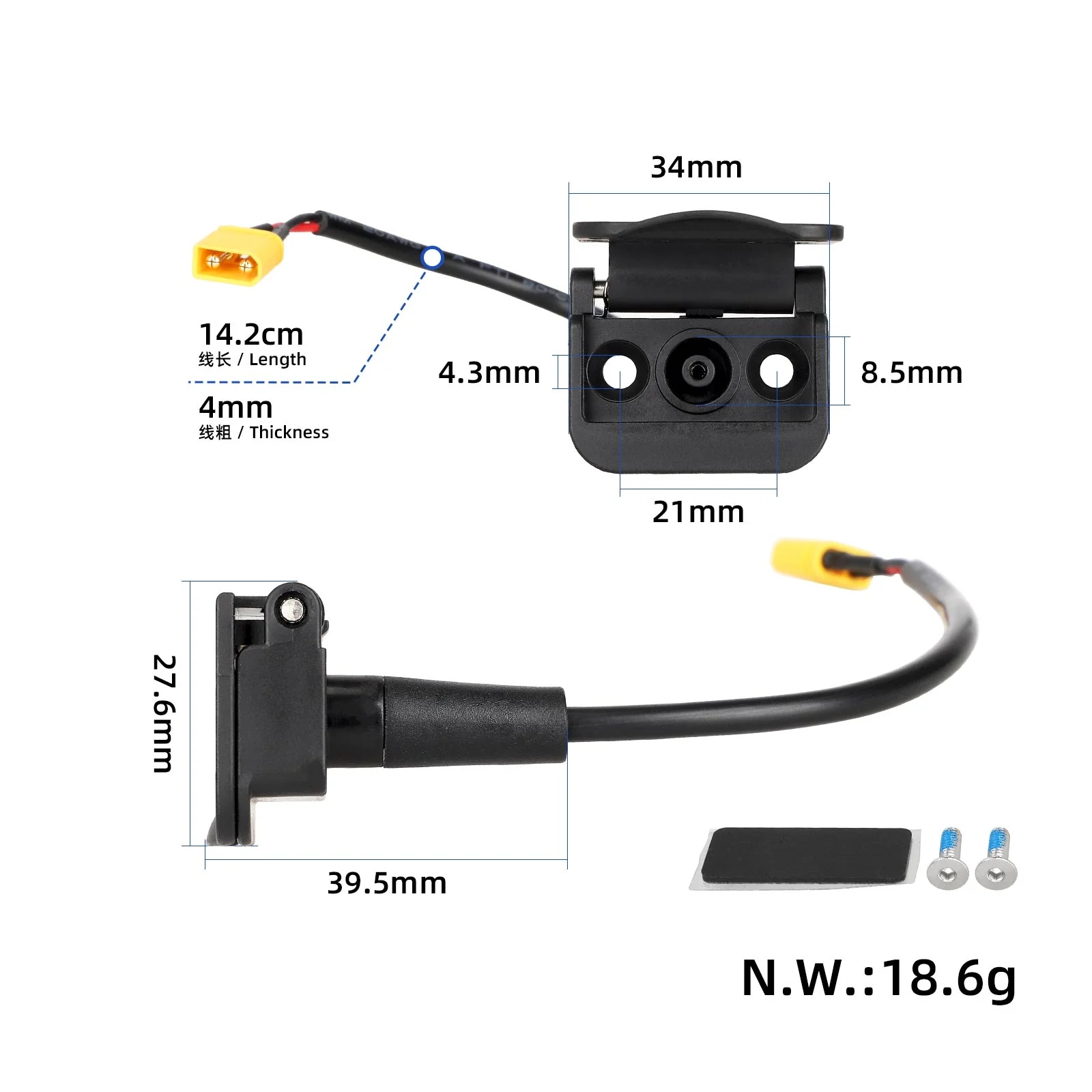 KuKirin töltőcsatlakozó – G2 Max, eredeti