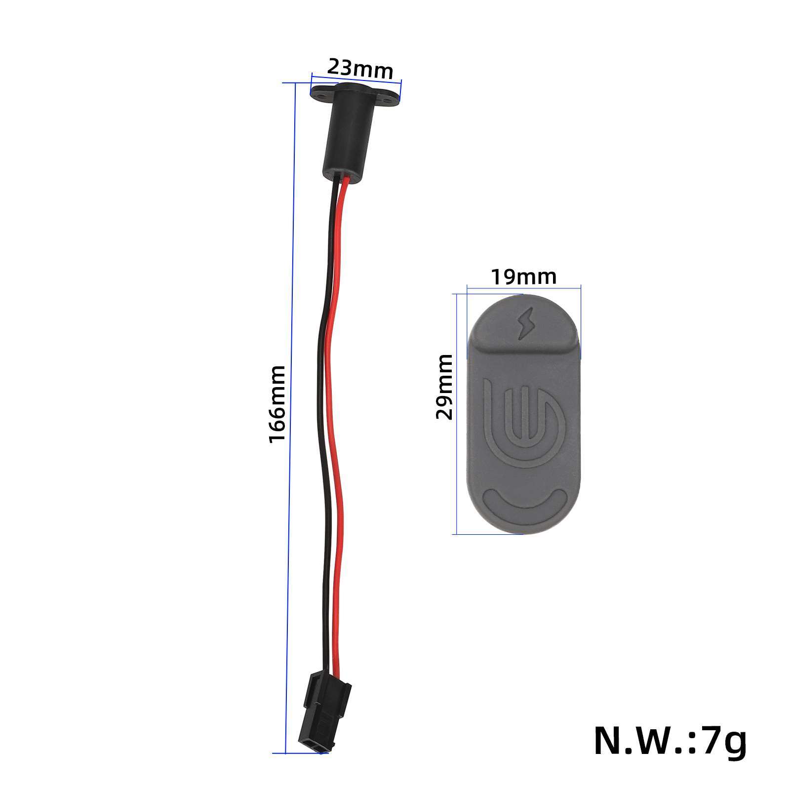 Xiaomi töltőcsatlakozó – 4 Lite Gen 2, gumi védőkupakkal