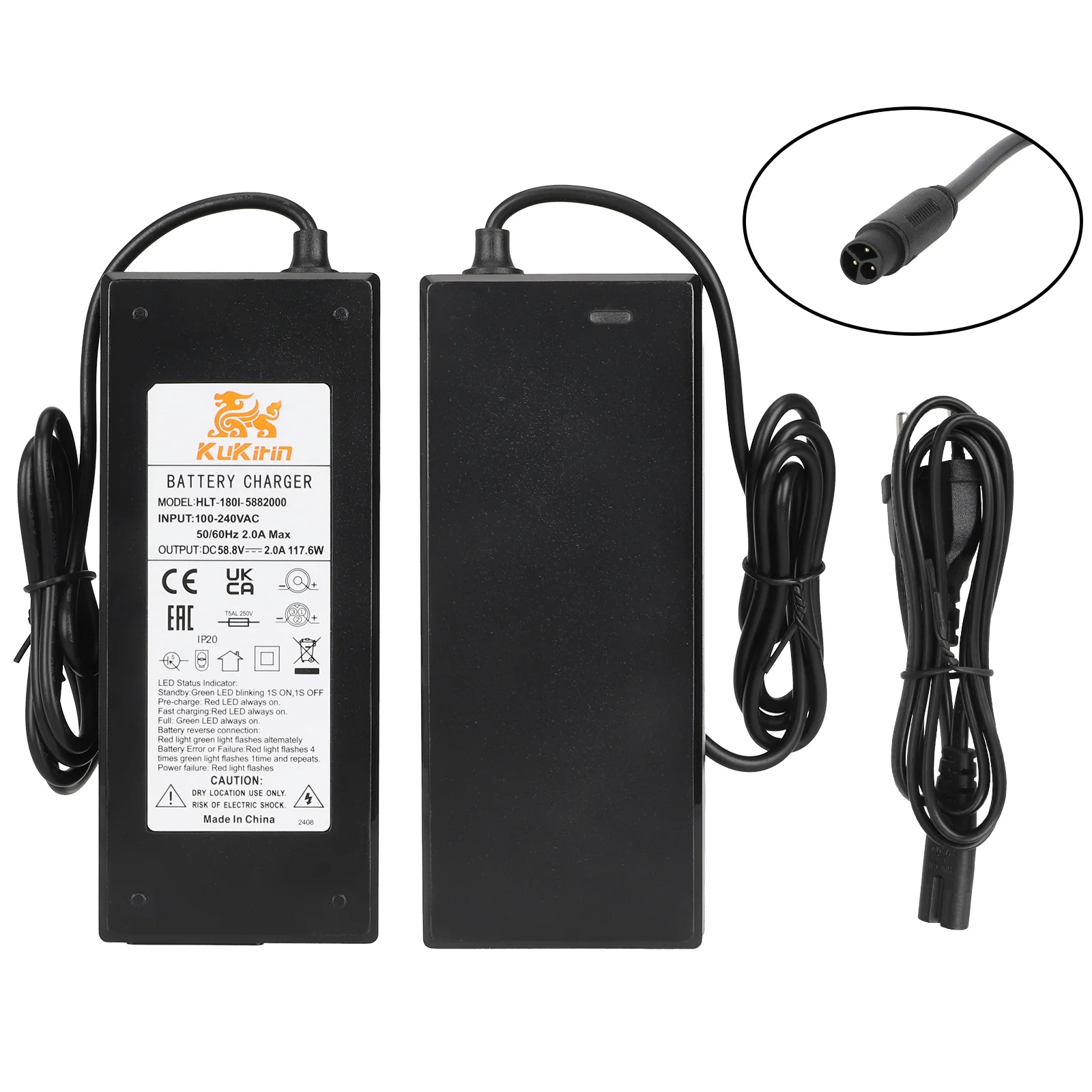 KuKirin G2 Master Eredeti Töltő 58.8V 2A Elektromos Rollerhez