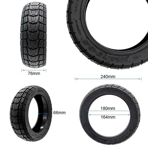 Ewheel 10×2.75-6.5 Zselés Külső Gumi Elektromos Rollerhez