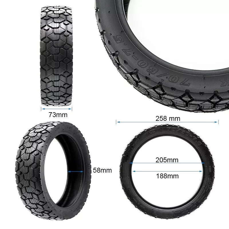 Segway Ninebot 70/65-7.5 Zselés Tubeless Külső Gumi | Önjavító Defektgátló