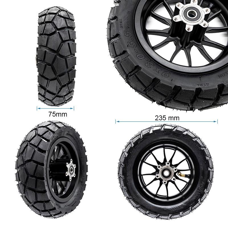 Kukirin G2 Pro 9x3-5.5 Első Kerék Gumival