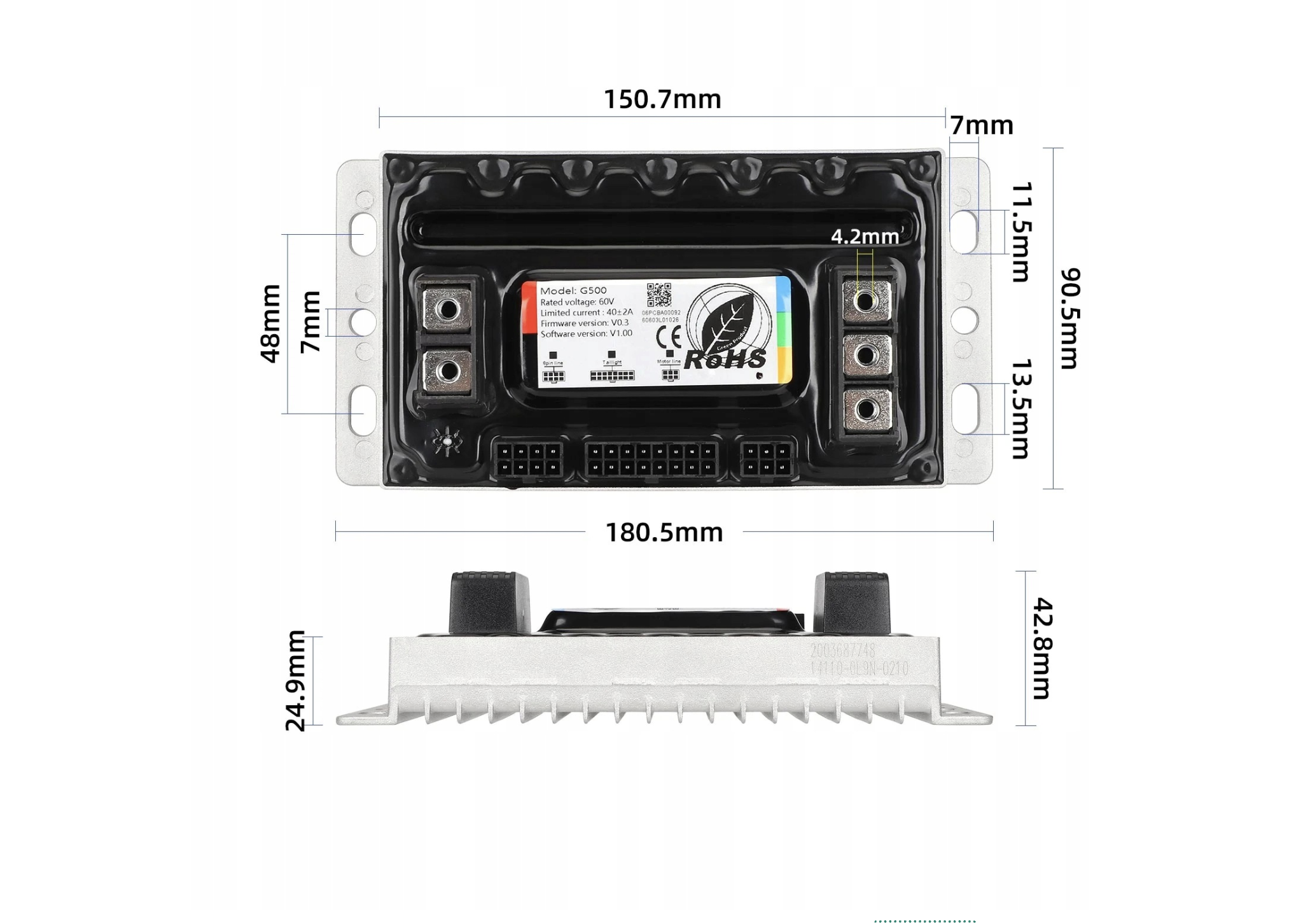 KuKirin G4 eredeti vezérlő – 60V 40A, G500